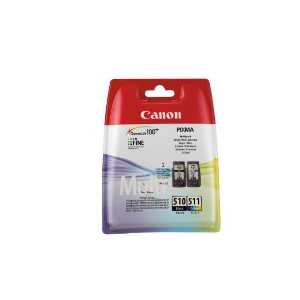 Canon Valuepack PG-510/CL-511 sort og farve 