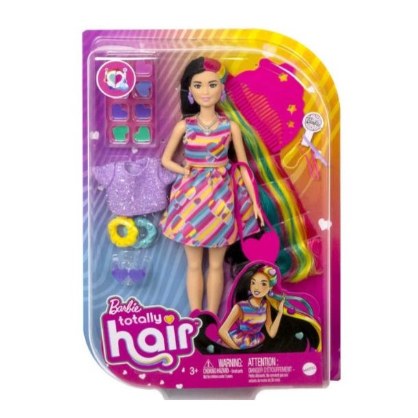 Barbie - Totally Hair Dukke 3 med Hjertetema