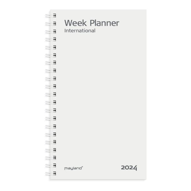 Mayland Week Planner International tvrformat REFILL 2024