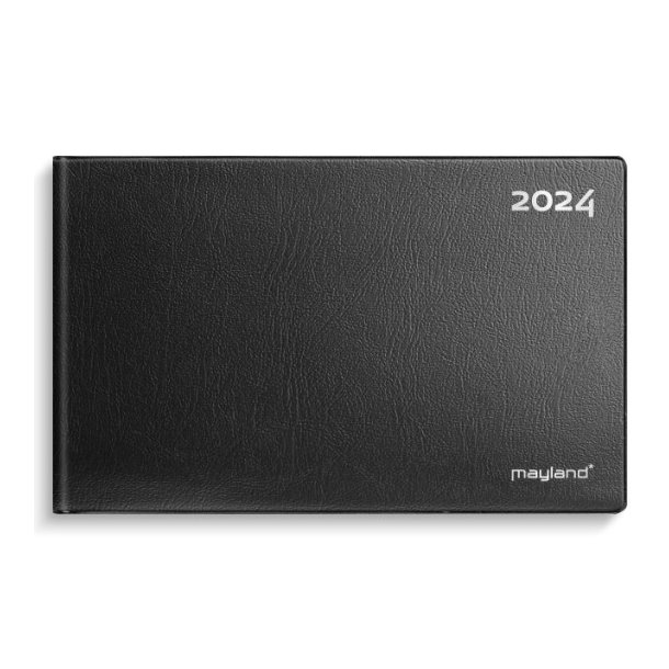 Mayland Mini bordkalender sort vinyl 2024
