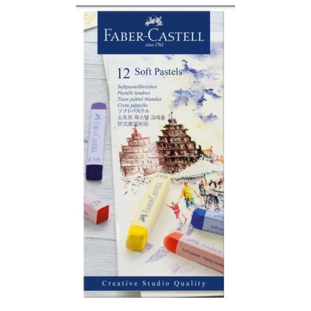 Faber Castell Kridt pastel soft 12 ass.